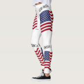 God Bless Amerika Met Vlag Leggings (Links)