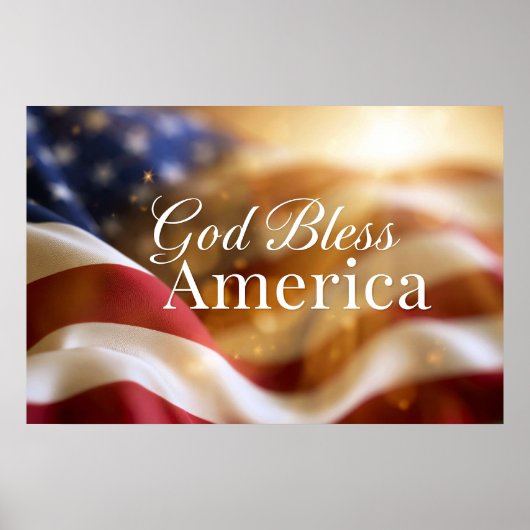 God Bless Amerika Poster (Voorkant)