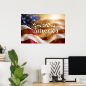 God Bless Amerika Poster (Thuiskantoor)