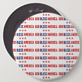 God Bless Amerika Ronde Button 6,0 Cm (Voorkant /achterkant)