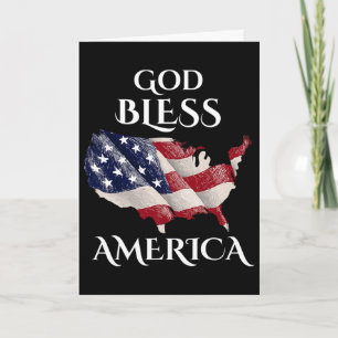 God Bless Amerikaanse Onafhankelijkheidsdag Usa Ca Kaart