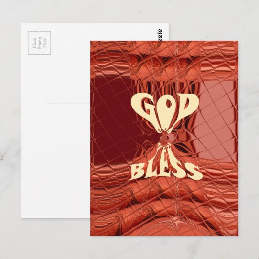 God Bless Art Print Briefkaart (Voorkant / Achterkant)