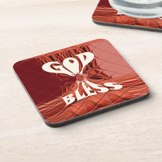 God Bless Art Print Drankjes Onderzetter (Linkerzijde)