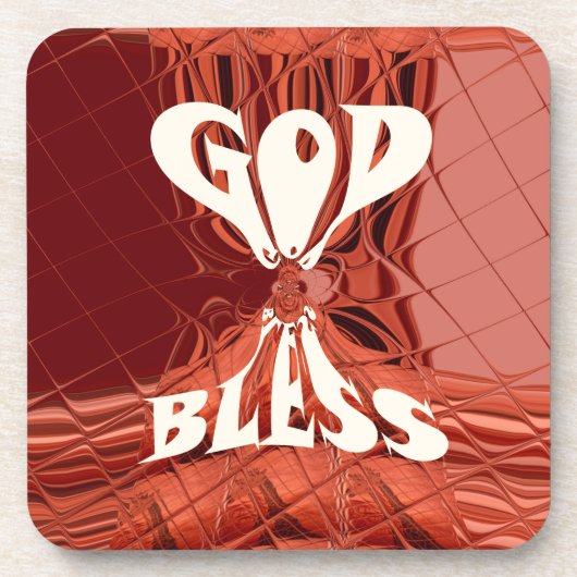 God Bless Art Print Drankjes Onderzetter (Voorkant)