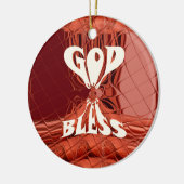 God Bless Art Print Keramisch Ornament (Links)