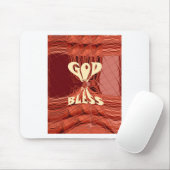 God Bless Art Print Muismat (Met muis)