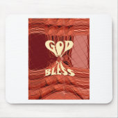 God Bless Art Print Muismat (Voorkant)