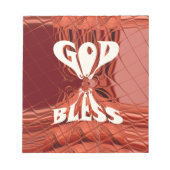 God Bless Art Print Notitieblok (Voorkant)