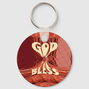 God Bless Art Print Sleutelhanger