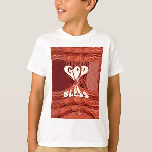 God Bless Art Print T-shirt (Voorkant)
