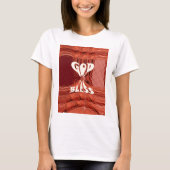 God Bless Art Print T-shirt (Voorkant)