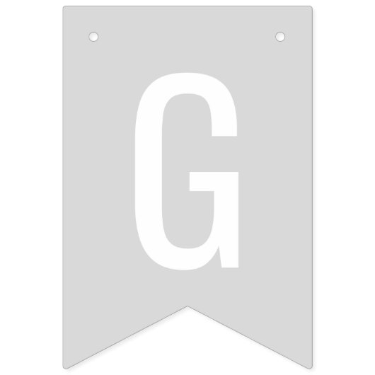 God Bless Blue en Gray Custom Name Baptisme Vlaggetjes (Tweede vlag)