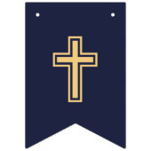 God Bless Boy Blue 7 Letters Doop Eerste Communie Vlaggetjes (Eerste vlag)