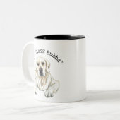 "God Bless Bubba" - True Crime Hero Tweekleurige Koffiemok (Voorkant links)