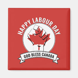 God Bless CANADA ARBEIDSDAG Magneet