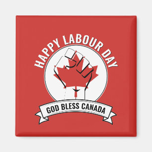 God Bless CANADA ARBEIDSDAG Magneet