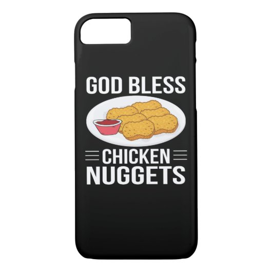 God Bless Chicken Nuggets Chicken Nugget Case-Mate iPhone Case (Achterkant)
