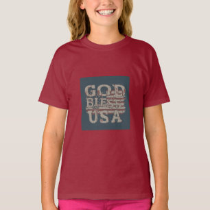 God bless de VS ontwerp T-shirt