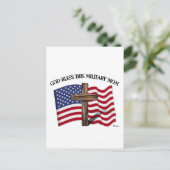 GOD BLESS DEZE MILITAIRE MOM robuust, dwars door d Briefkaart (Staand voorkant)
