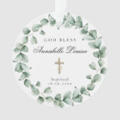 God Bless Doop Eucalyptus Ornament (voorkant)