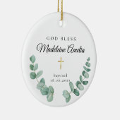 God Bless Doopkruis Keramisch Ornament (Rechts)