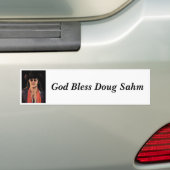 God Bless Doug Sahm Bumpersticker (Op auto)