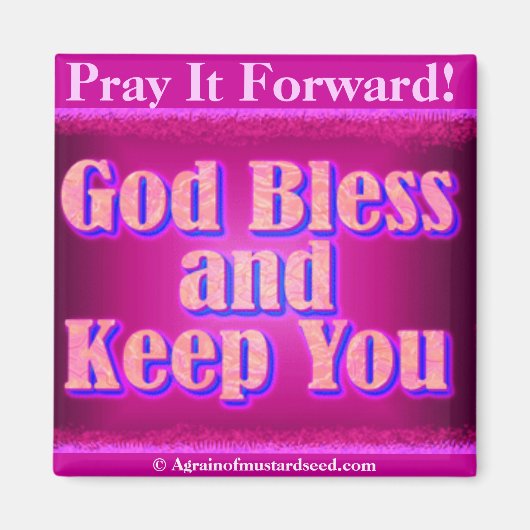 God Bless en hou je Magneet (Voorkant)