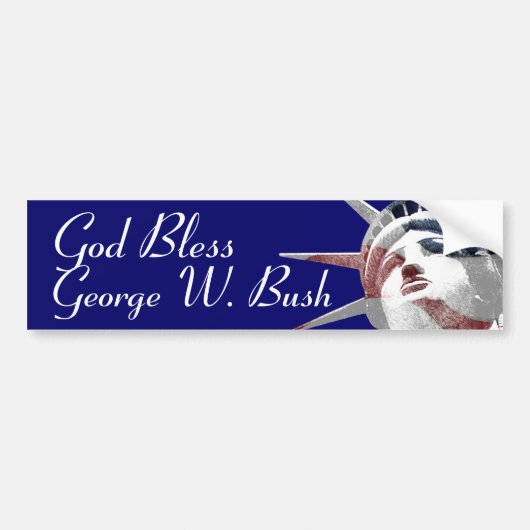 God Bless George W. Struik Bumpersticker (Voorkant)