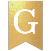 God Bless Gold 4 Letters Name Baptisme Commune Vlaggetjes (Tweede vlag)