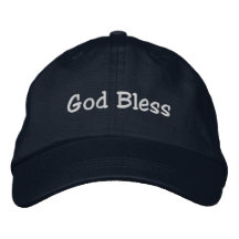 God Bless Hoed - Blauw