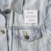 GOD BLESS JE-1 VIERKANTE BUTTON 5,1 CM (In situ)
