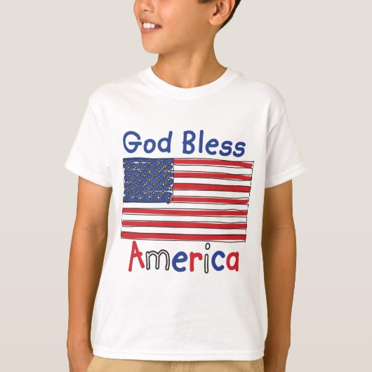 GOD-BLESS-KINDER-2 T-SHIRT (Voorkant)
