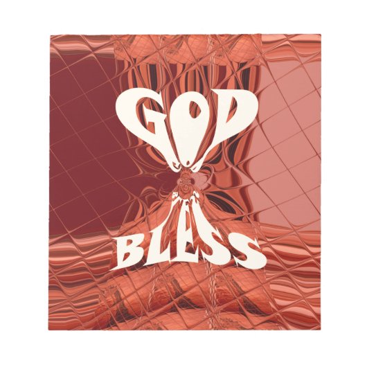 God Bless Kunstprint Notitieblok (Voorkant)