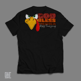 God Bless Merica Gelukkig Thanksgiving Vakantie Ka T-shirt
