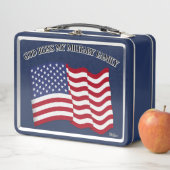 GOD BLESS MIJN MILITAIRE FAMILIE MET VS-vlag (In situ)