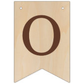 God Bless Naam Bruine Hout Doopsel Eerste Communie Vlaggetjes (Tweede vlag)