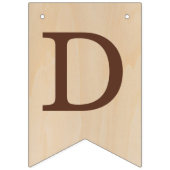 God Bless Naam Bruine Hout Doopsel Eerste Communie Vlaggetjes (Derde vlag)