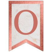 God Bless Name Roos Gouden Marmeren Doopsel Commun Vlaggetjes (Tweede vlag)