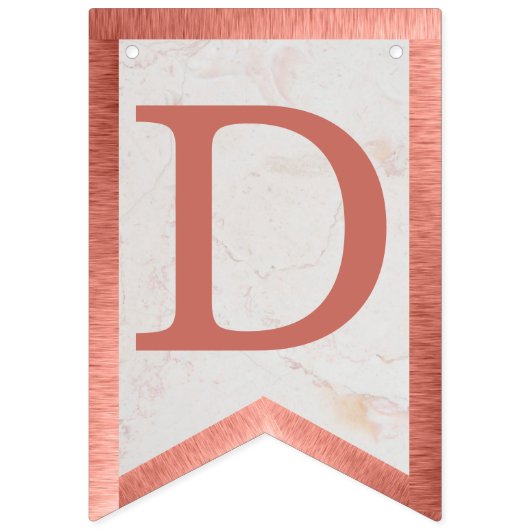 God Bless Name Roos Gouden Marmeren Doopsel Commun Vlaggetjes (Derde vlag)