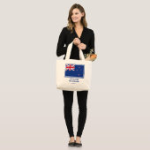 GOD BLESS | NIEUWE ZEELAND Vlag | Patriottisch | A Grote Tote Bag (Voorkant (model))