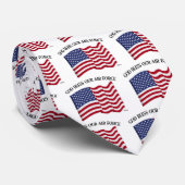 GOD BLESS ONZE AIR FORCE MET US-vlag Stropdas (Opgerold)