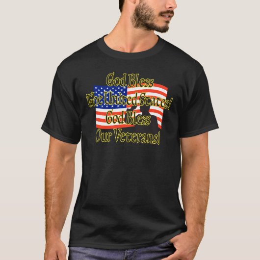 GOD BLESS ONZE VETERANS T-SHIRT (Voorkant)