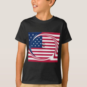 God Bless Our Home: Vlag van de VS Wervelende Kuns T-shirt