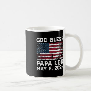 God Bless Papa Leo US Nieuwe Paus Leo Amerikaanse Koffiemok