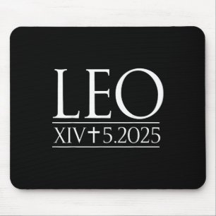God Bless Pope Leo XIV Christelijk 2025 Retro Vint Muismat