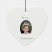 God Bless Princess Diana - Herdenking Keramisch Ornament (Achterkant)
