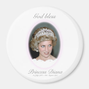 God Bless Princess Diana - Herdenking Magneet