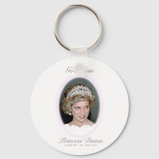 God Bless Princess Diana - Herdenking Sleutelhanger (Voorkant)