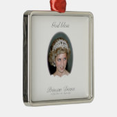 God Bless Princess Diana Metalen Ornament (Rechts)