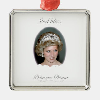 God Bless Princess Diana Metalen Ornament